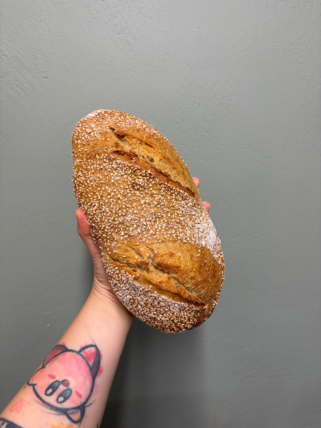 Pain au miso et sésame