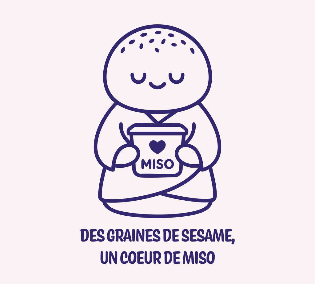 Pain au miso et sésame