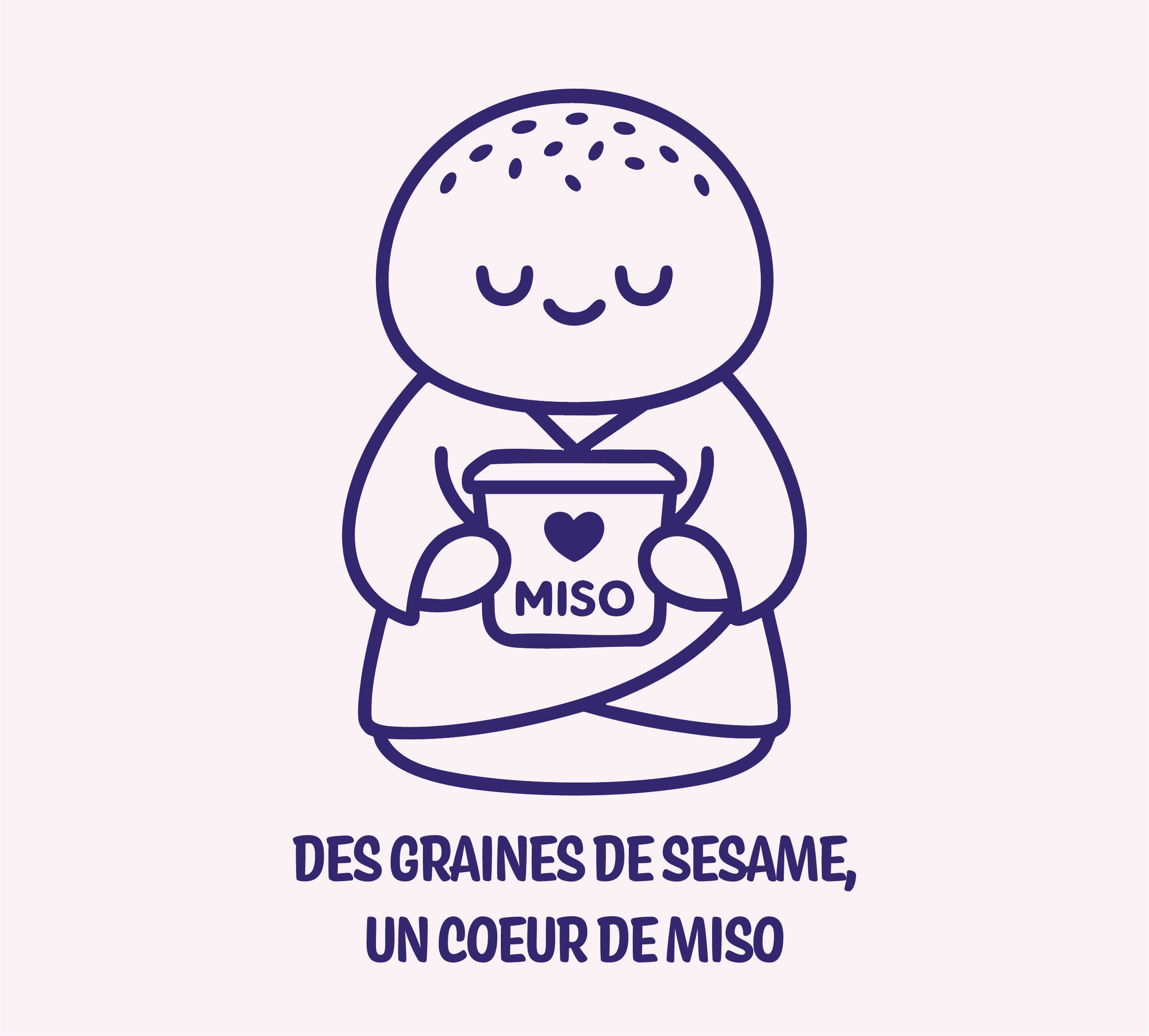 Pain au miso et sésame